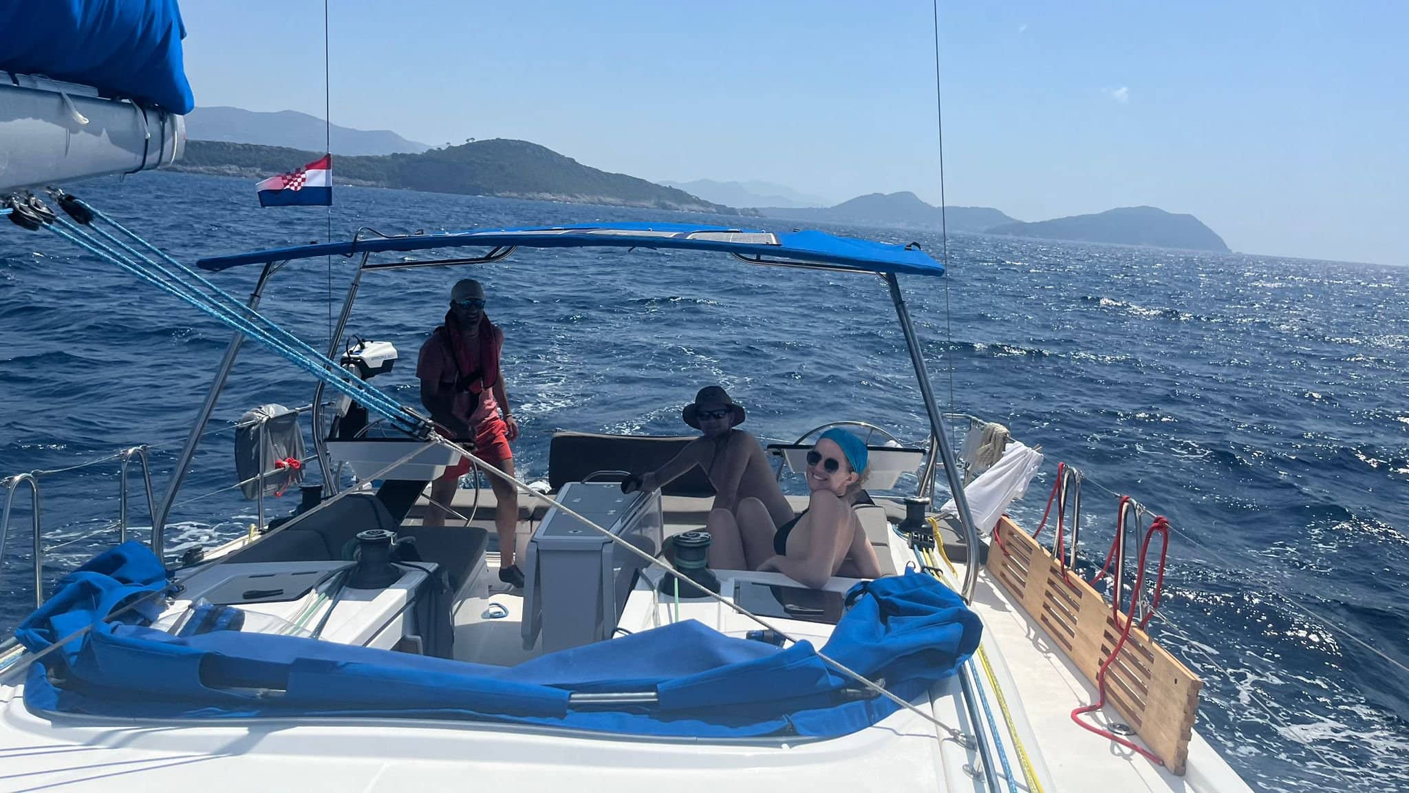 Skippering a sailboat in Croatia, July 2024.